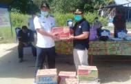 Apresiasi Petugas Posko Covid-19, Anggota DPRD Berikan Bahan Makanan