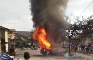 Usai Isi BBM, Mobil Carry Terbakar di Samping SPBU Kereng Pangi