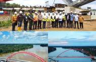 Siap Diresmikan Presiden, Jembatan Tumbang Samba Rampung 100 Persen