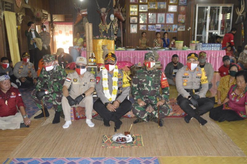 Polres Katingan Sambut Touring Kapolda Kalteng Siaga Karhutla dan Covid-19