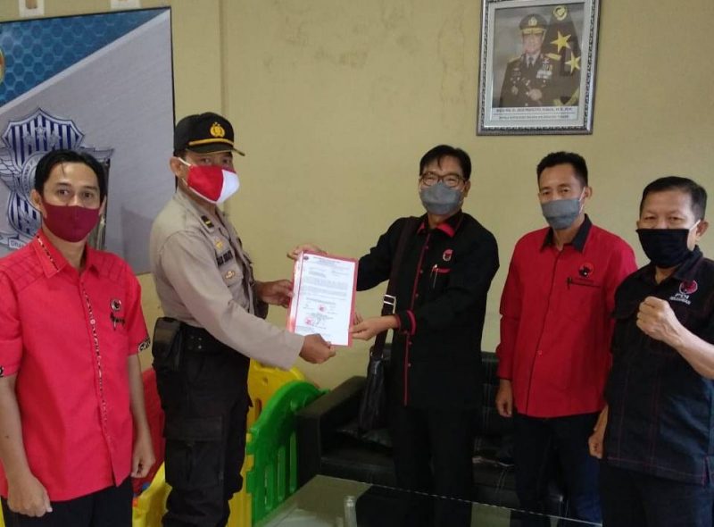 Solid, DPC PDI Perjuangan Barsel Laporkan Pembakaran Bendera Partai
