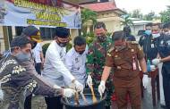 Polres Sukamara Musnahkan 89 Gram Barbuk Sabu-sabu