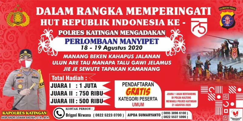 Polsek Katingan Tengah Gelar Bakti Sosial di Makam Pahlawan Minun Dehen