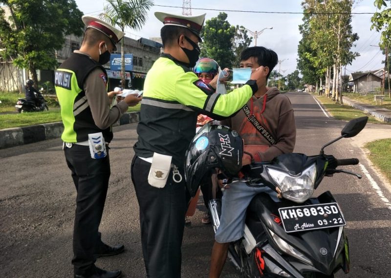 Pelayanan Pembuatan SIM, Polres Katingan Terapkan Protokol Kesehatan