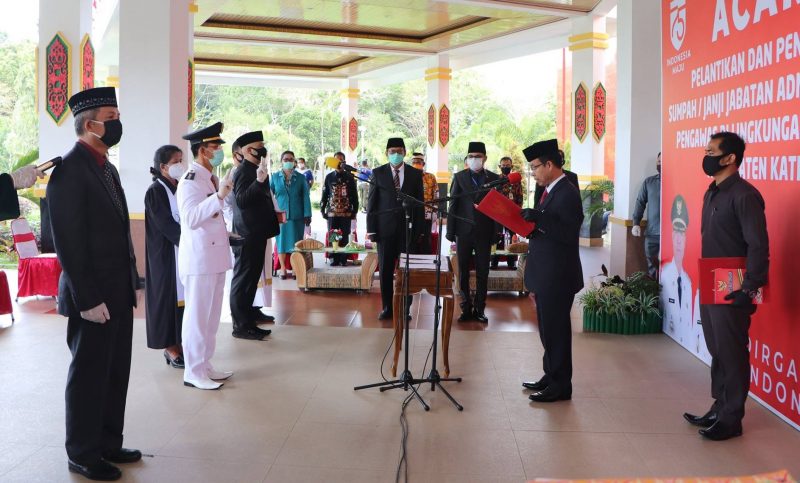 Baru Dilantik, Ini 13 Pejabat Administrator dan Pengawas Lingkup Pemkab Katingan