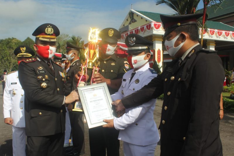 TP. PKK Kabupaten Katingan Gelar Gerakan Bersama Memakai Masker