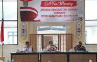 Bahas Pembanguan Jalan Hingga PAD, Pemkab dan DPRD Gelar Coffee Morning