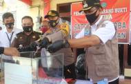 Polres dan BNK Katingan Musnahkan 22,51 Gram Sabu dari Lima Tersangka