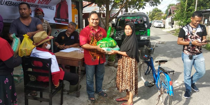Curah Hujan Tinggi, Polisi Cek Ketinggian Air di Desa Halimaung Jaya