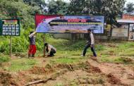 Cegah Illegal Minning, Pospol Tumbang Darap Pasang Spanduk