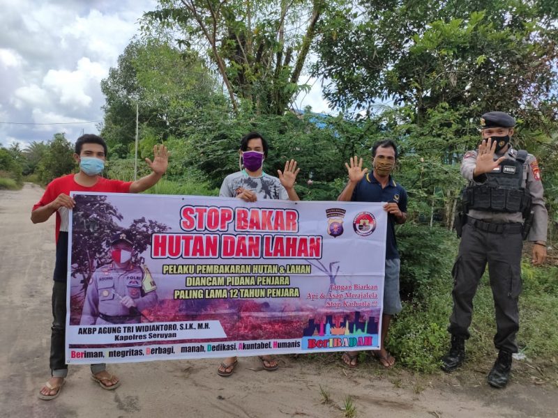 Tekan Pelanggar Prokes, Polsek  Seruyan Hilir Gencar Operasi Yustisi