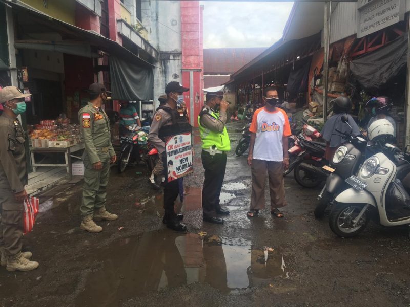 Satlantas Polres Seruyan Imbau Masyarakat Patuhi Protokol Kesehatan