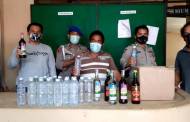 Dijual Tanpa Izin, Polsek Tasik Payawan Amankan Puluhan Botol Miras