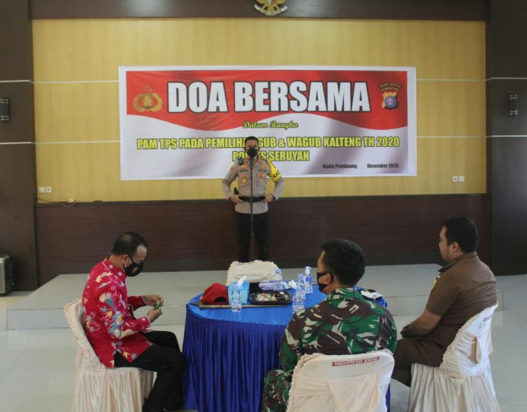 Kapolres Seruyan Lepas Keberangkatan Petugas PAM TPS