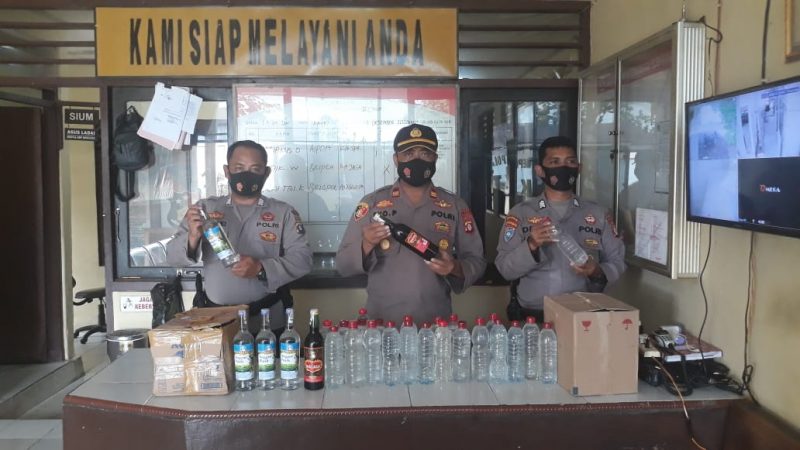 Polsek Katingan Hilir Amankan Penjual Miras Tanpa Izin