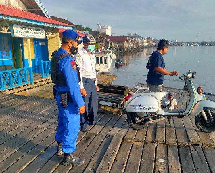 Satlantas Polres Seruyan Imbau Pengendara Selalu Klik Helm