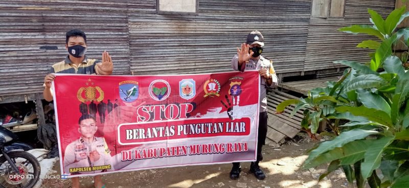 Polsek Katingan Hilir Rutin Patroli dan Ingatkan Masyarakat Taati Prokes