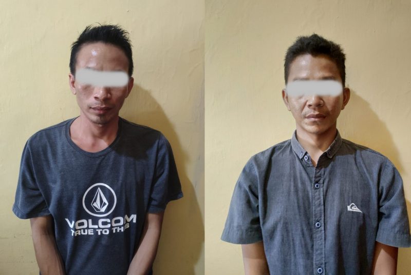 Diduga Pengedar Narkoba, Dua Pria Ditangkap di Desa Hampalit