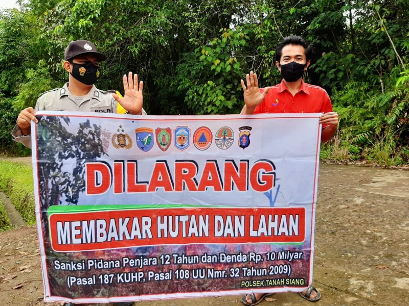 Cegah Karhutla Polsubsektor Tanah Siang Kedepankan Preventif
