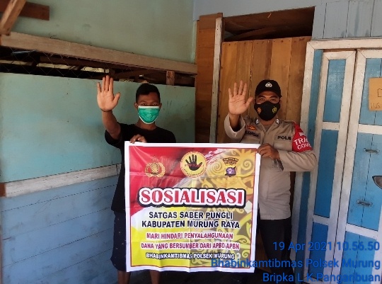 Warga Desa Bahitom Diberikan Sosialisasi Terkait Saber Pungli