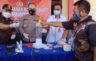 Polres Katingan Musnahkan Barang Bukti 120,9 Gram Sabu