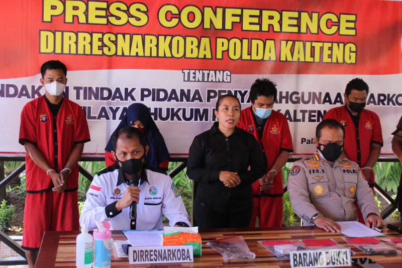 Turun ke Kotim, Polda Kalteng Amankan Empat Pelaku dan 32,4 Gram Sabu