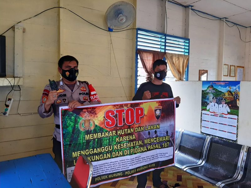 Kapolsek Murung Cek Pos Pelayanan Operasi Ketupat Talabang 2021