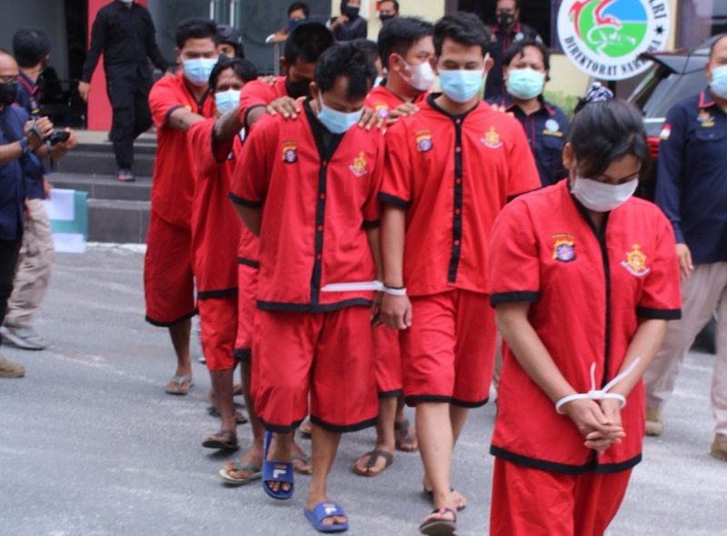 Seminggu, Polda Kalteng Ringkus 9 Terduga Pengedar Narkoba