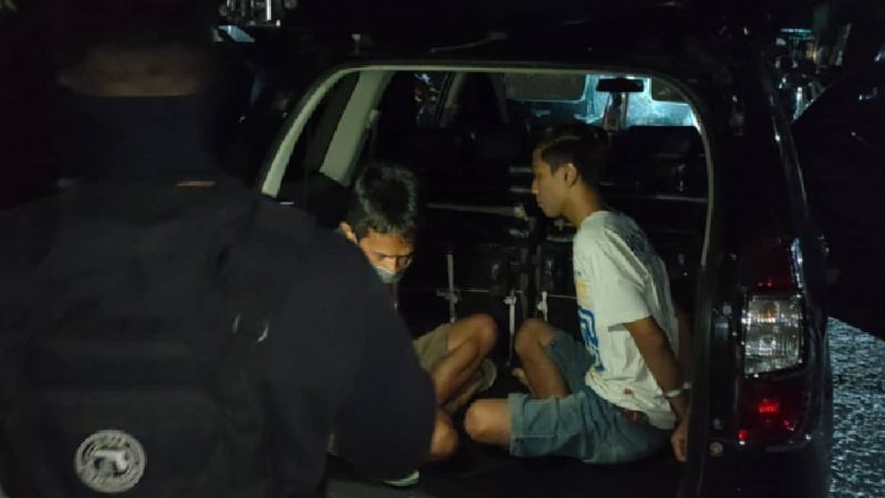 Patroli Raimas Back Bone Amankan Enam Budak Sabu di Jalan Riau
