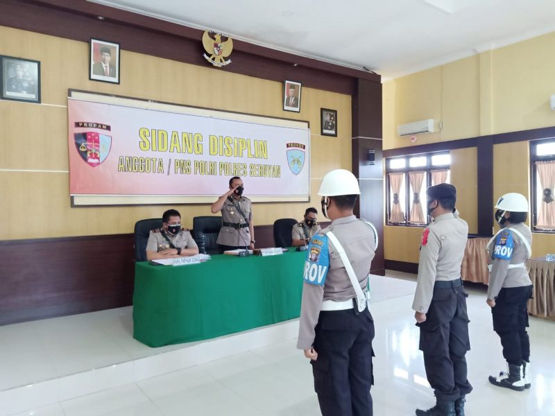 Tidak Laksanakan Dinas, Personel Jalani Sidang Disiplin