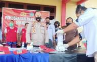 Barang Bukti Tiga Tersangka, 29,85 Gram Sabu Dimusnahkan