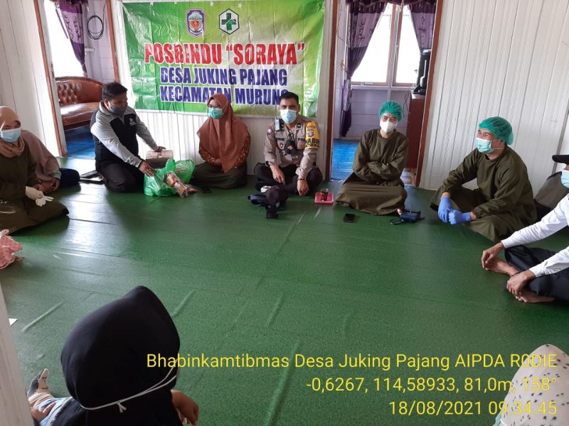 Bripka Leo K Pangaribuan Ingatkan Warga Patuhi Prokes