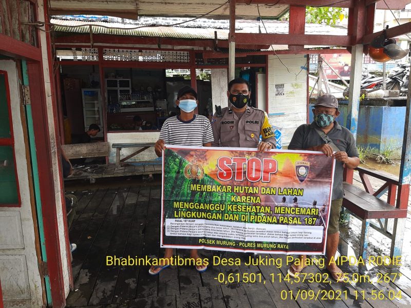 Bripka Risha Arif Yusuf Serukan Larangan Bakar Hutan dan Lahan