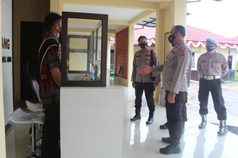 Supervisi Pelayanan SPKT Polda Kalteng Kunjungi Polres Seruyan