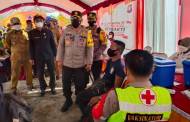 Kapolda Tinjau Serbuan Batalyon Vaksinator Covid-19 di Kecamatan Kamipang