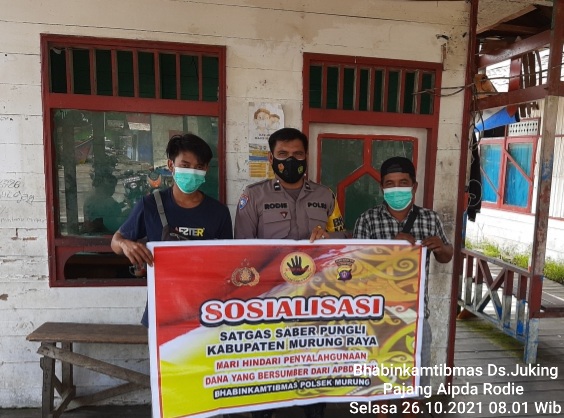 Cegah Bencana Asap, Aipda Rodie Ingatkan Warga Tidak Membakar Lahan
