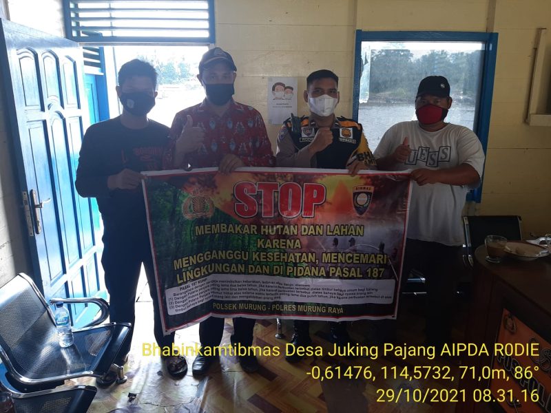 Berikan Edukasi agar Warga Tidak Membakar Lahan