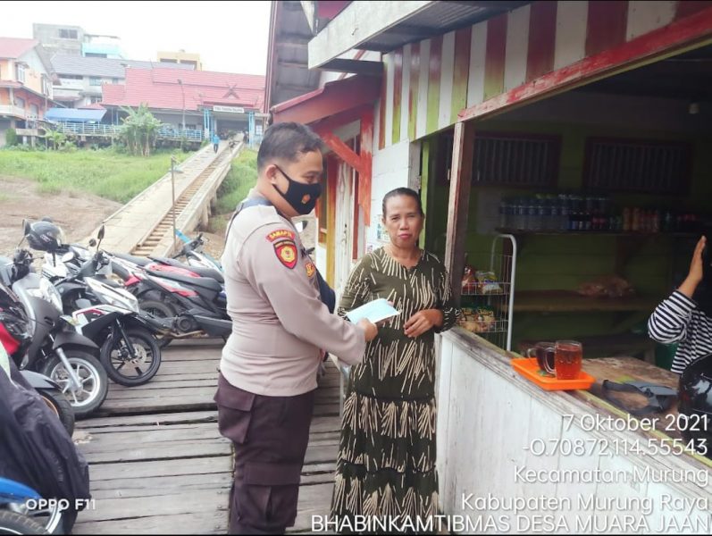 Bripka Akhmad Kholil Gencar Sosialisasikan Disiplin Prokes Covid-19