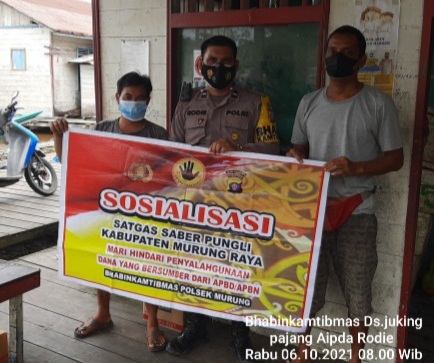 Warga Keluruhan Puruk Cahu Diingatkan Disiplin Prokes
