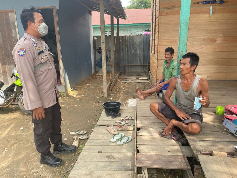 Bripka Akhmad Kholil Pantau Kegiatan Posyandu Lansia