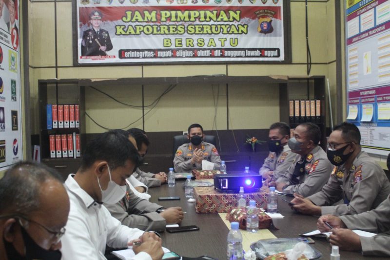 Tahanan di Mapolres Seruyan Wajib Gunakan Masker