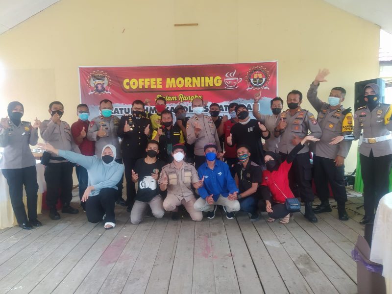 Jalin Silaturahmi, Polres Katingan dan PWI Gelar Coffee Morning
