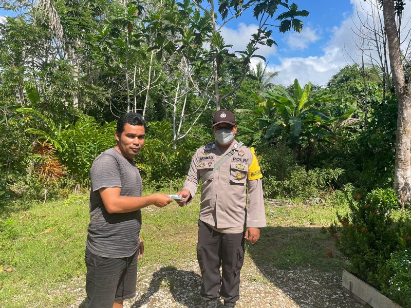 Briptu A.H Tampubolon Ajak Warga Cegah Praktik Pungli