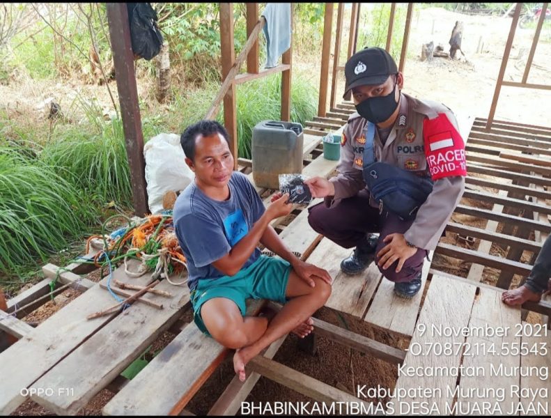 Bripka Grenville Stanley Terus Berikan Sosialisasi Karhutla