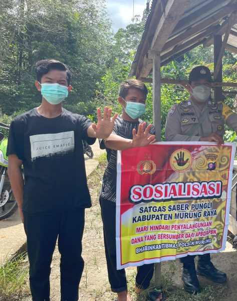 Bripka Kriswanto Ajak Warga Muara Jaan Patuh Terapkan Prokes