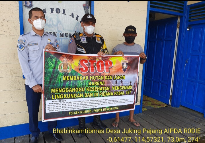 Bhabinkamtibmas Desa Dirung Sampaikan Imbauan Kamtibmas dan Saber Pungli