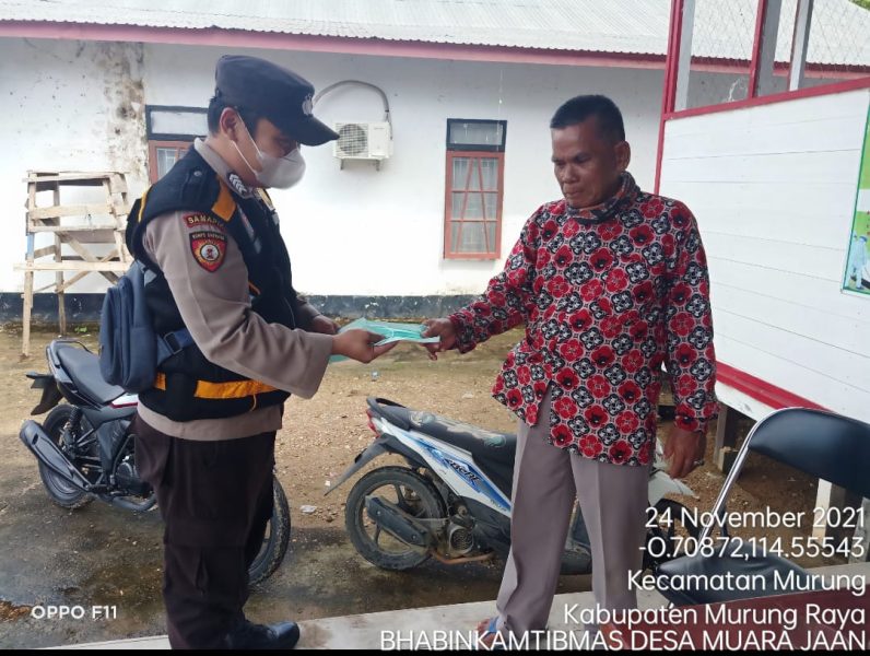 Bhabinkamtibmas Muara Sumpoi Dampingi Warga Buat Yayasan