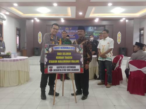 Polres Katingan Gelar Doa Bersama Bagi Korban Tragedi Stadion Kanjuruhan Malang