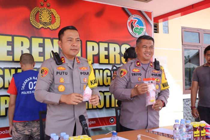 Polres Katingan Ungkap Pengedar 42 Paket Sabu-sabu di Mendawai