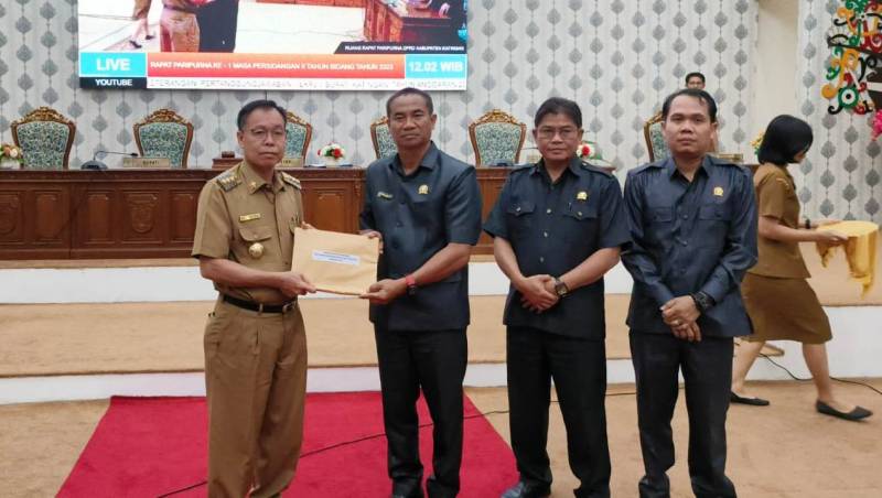 Bupati Katingan Sampaikan LKPJ Tahun Anggaran 2022
